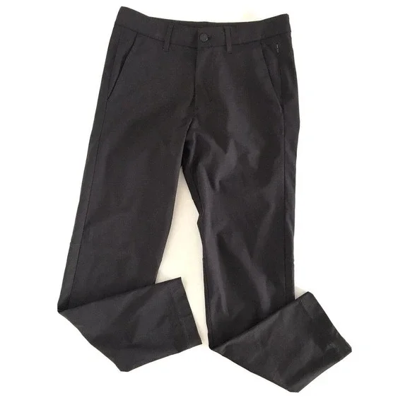 Lululemon | Women's Black Belt Looped Side Pocket Trouser Pants Size 28 - Picture 2 of 12